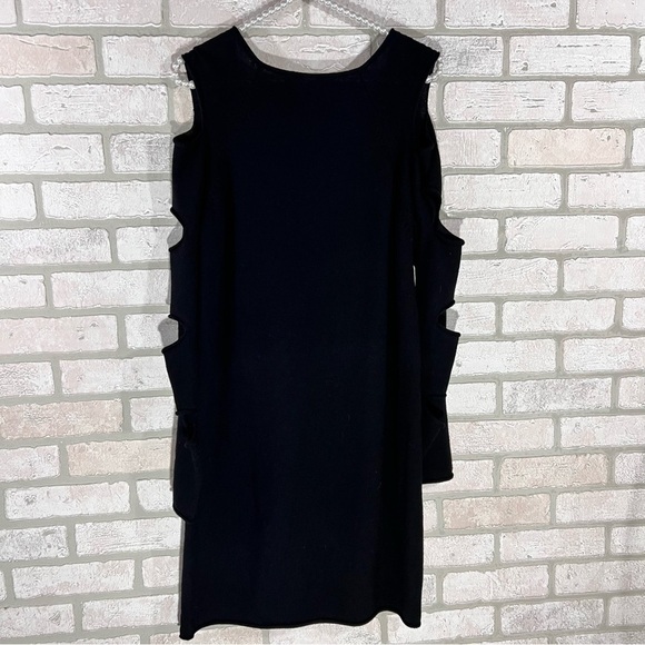 Tess Giberson Black Wool Cutout Long Sleeve Sweater Dress Size S - Picture 8 of 9